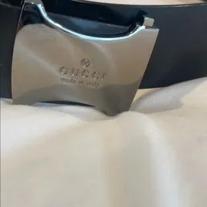 Gucci | Accessories | Gucci Black And Silver Belt With  display picture 3
